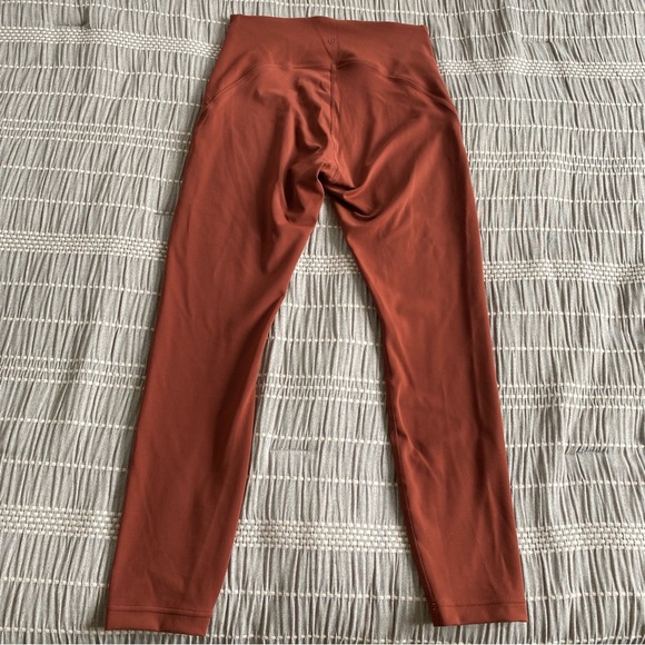Lululemon Instill High Rise Tights Leggings Date Brown Sz 6 Yoga Workout 25 inch - Picture 11 of 15